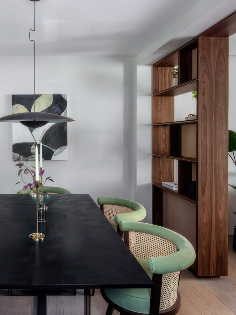 Echlin project in Knightsbridge, featuring our George Dining Chair by Wood Tailors Club.