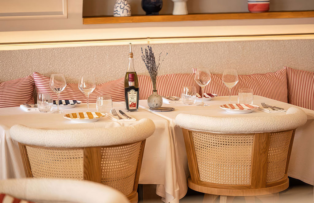 George Dining Chair by Wood Tailors Club. at Maison Fonfon Restaurant - Monaco, France