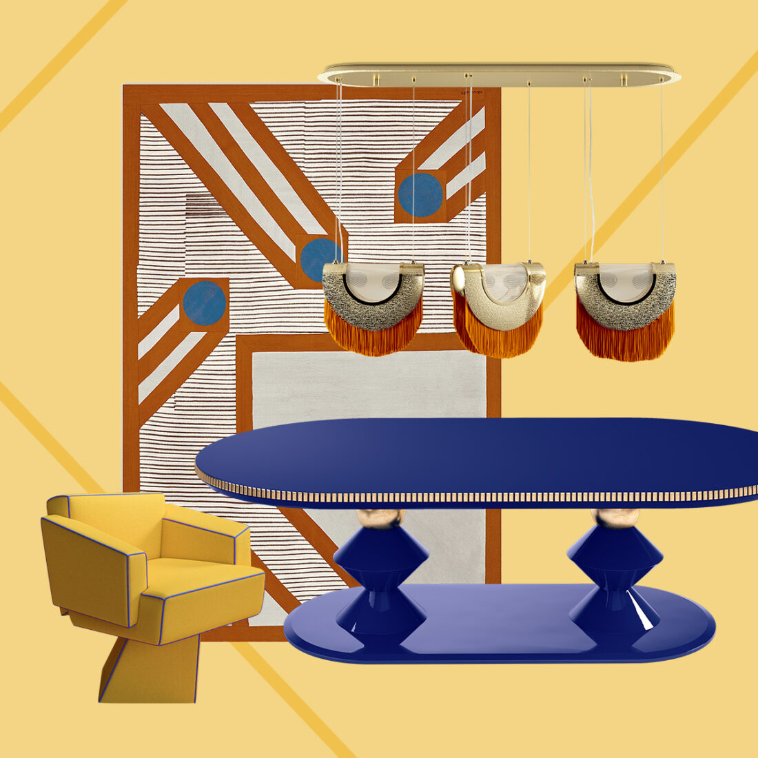 COLOR BLOCKING: MIX & MATCH dining spaces