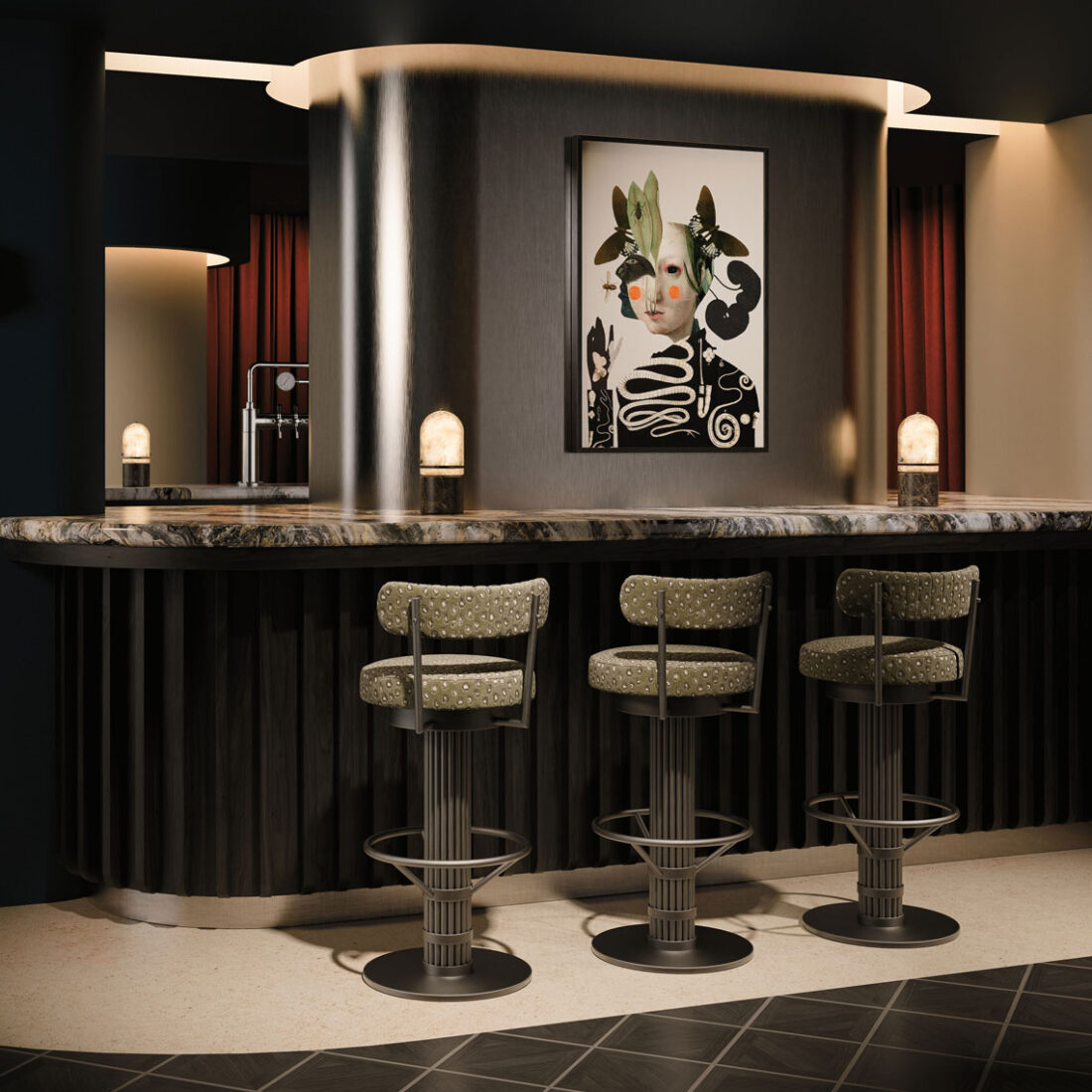 HDExpo 2025 Willis bar chair interior for HDExpo 2025