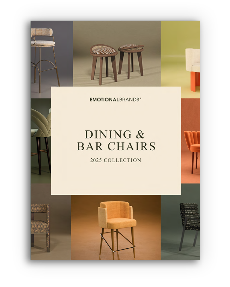 ebook "Dining & Bar Chairs", showcasing a variety of dining and bar chair designs. Guide to Dining & Bar Chairs