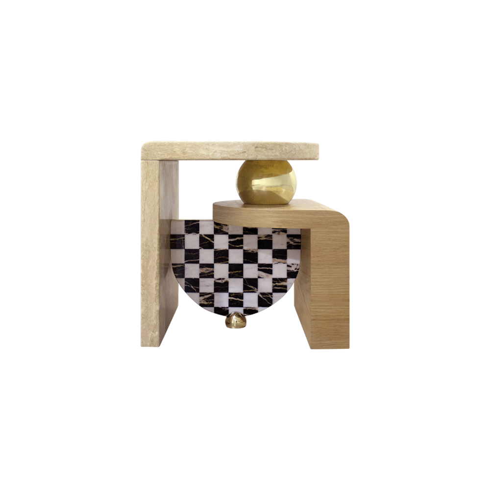Bohld Side Table by Malabar Artistic Furniture