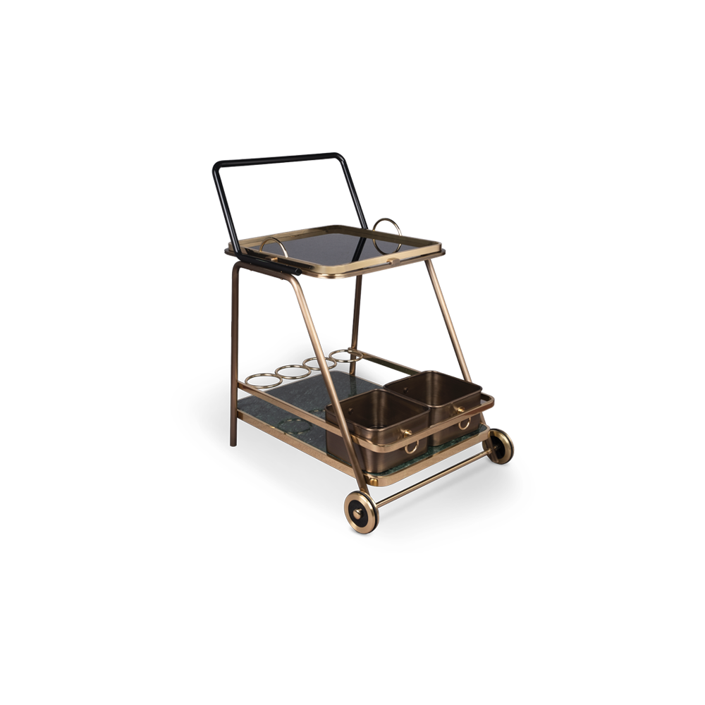 Decatur Bar Cart by Porus Studio