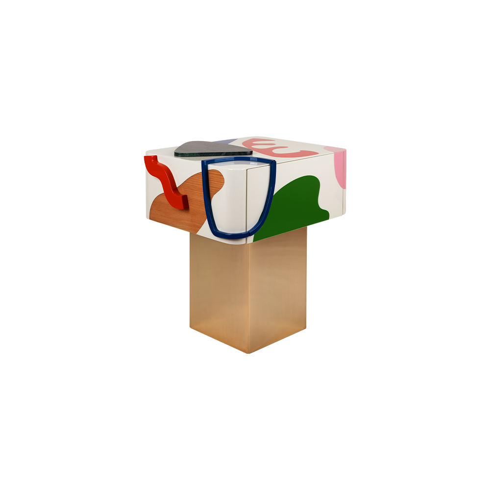 Fauves Bedside Table by Malabar Artistic Furniture