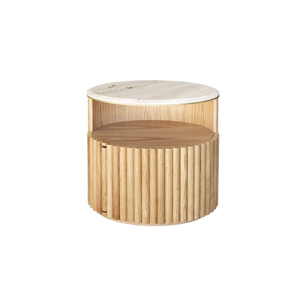 Herbert Bedside Table by Wood Tailors Club