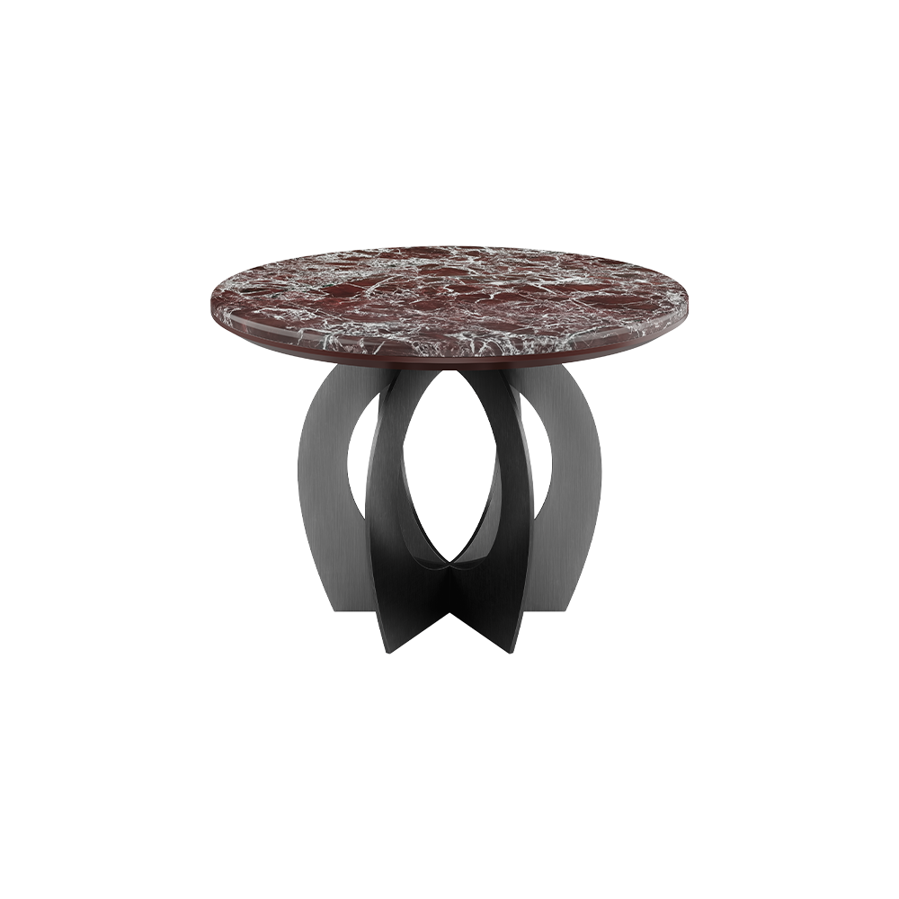 Boulder Oval Side Table By Porus Studio