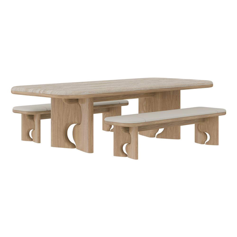 Portman dining set By Wood Tailors Club