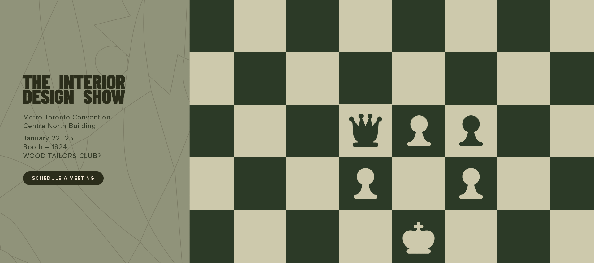 IDS Animated sequence showing chess pieces moving across a board, created to promote the IDS design fair