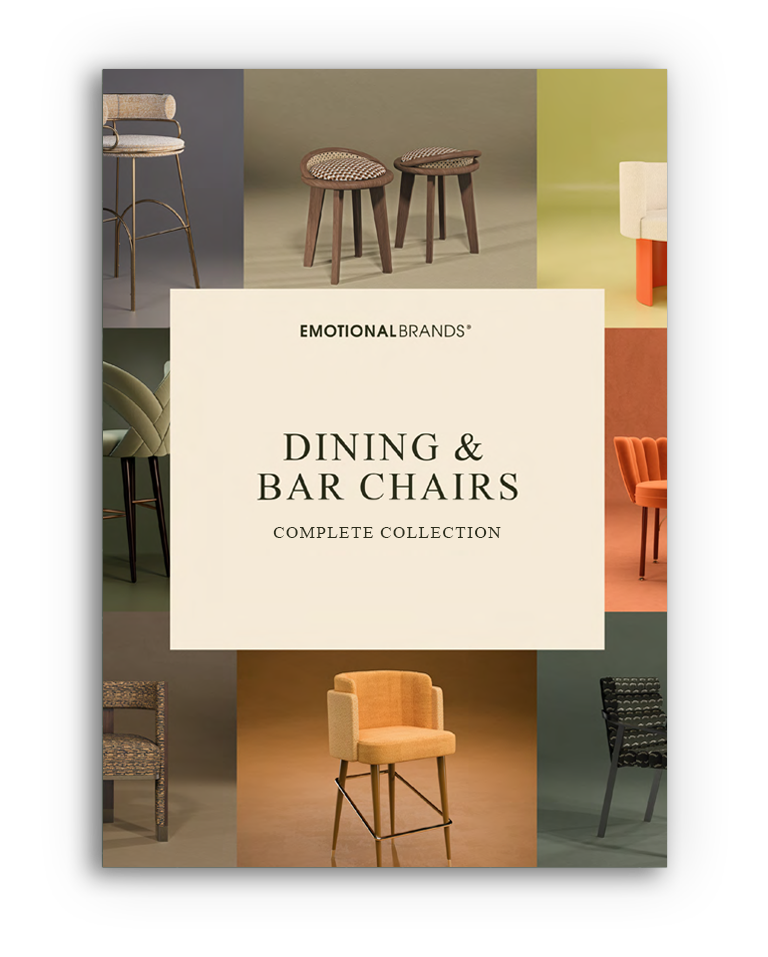 ebook "Dining & Bar Chairs", showcasing a variety of dining and bar chair designs. Guide to Dining & Bar Chairs